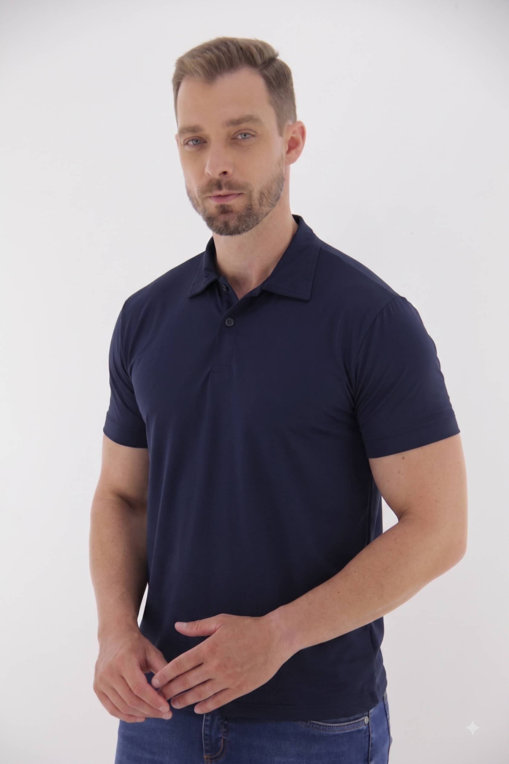 Vista lateral 4 do produto Camisa Polo Sport  Com Proteção UV