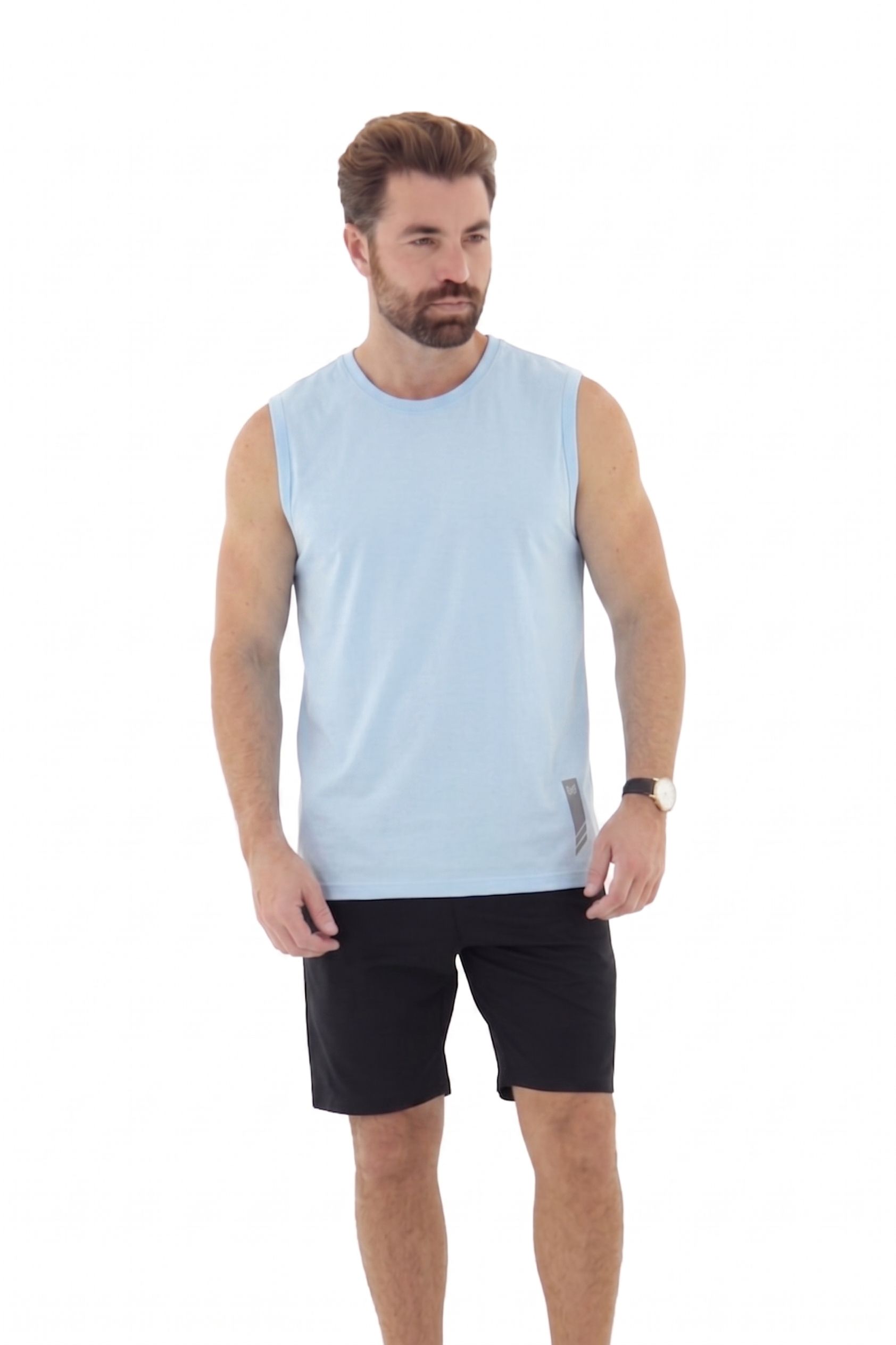 Vista alternativa de Camiseta Machão Masculina em Fio Tinto Algodão