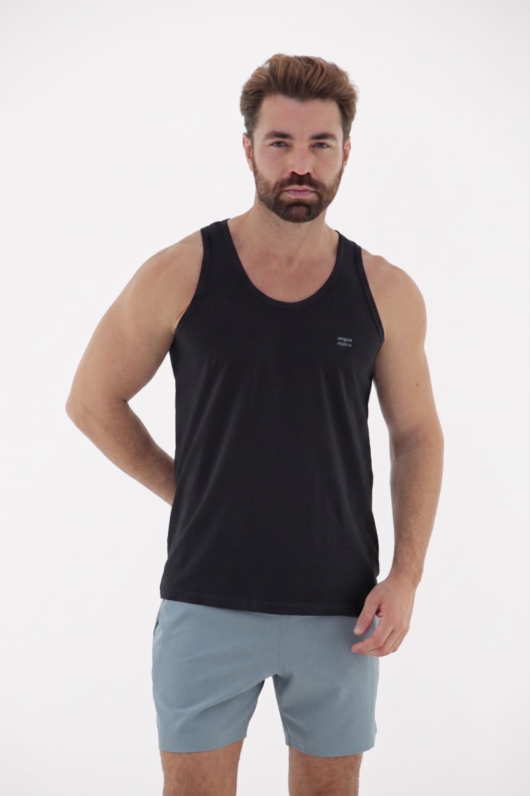 Fotografia de Camiseta Regata Masculina 100% Algodão com Estampa nas Costas
