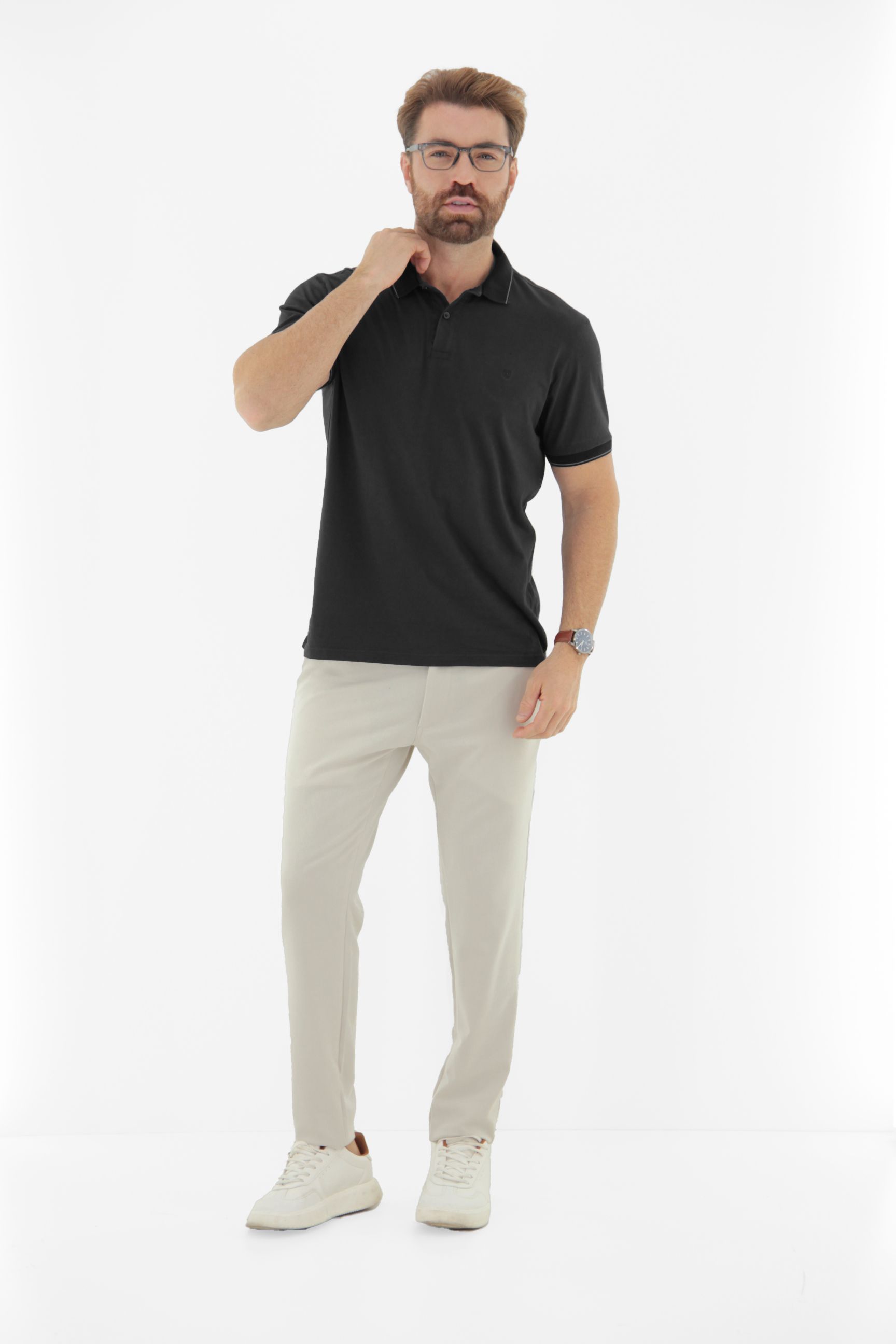 Vista lateral 6 do produto Polo Masculina Estonado Reativo