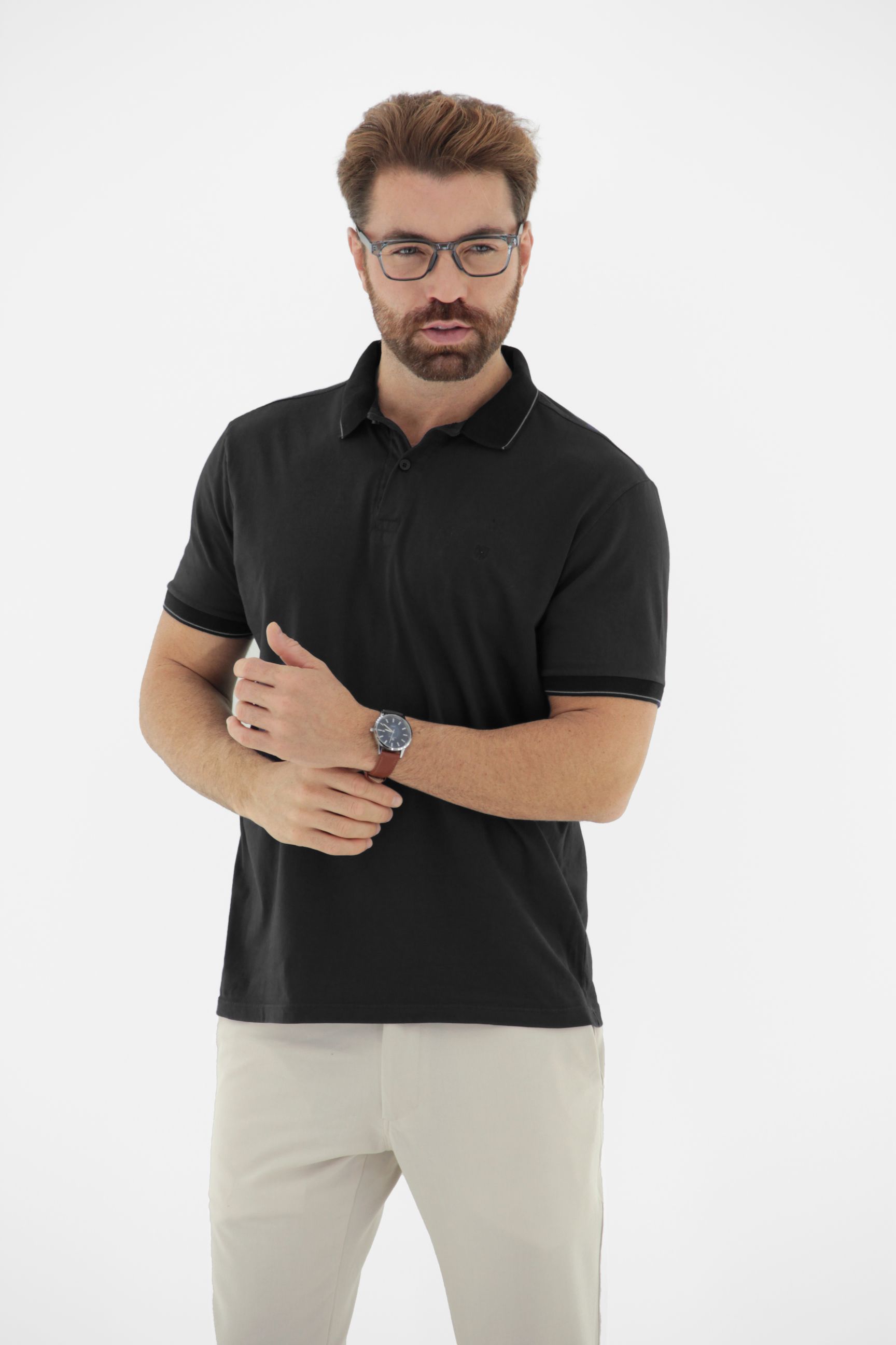 Vista lateral 5 do produto Polo Masculina Estonado Reativo
