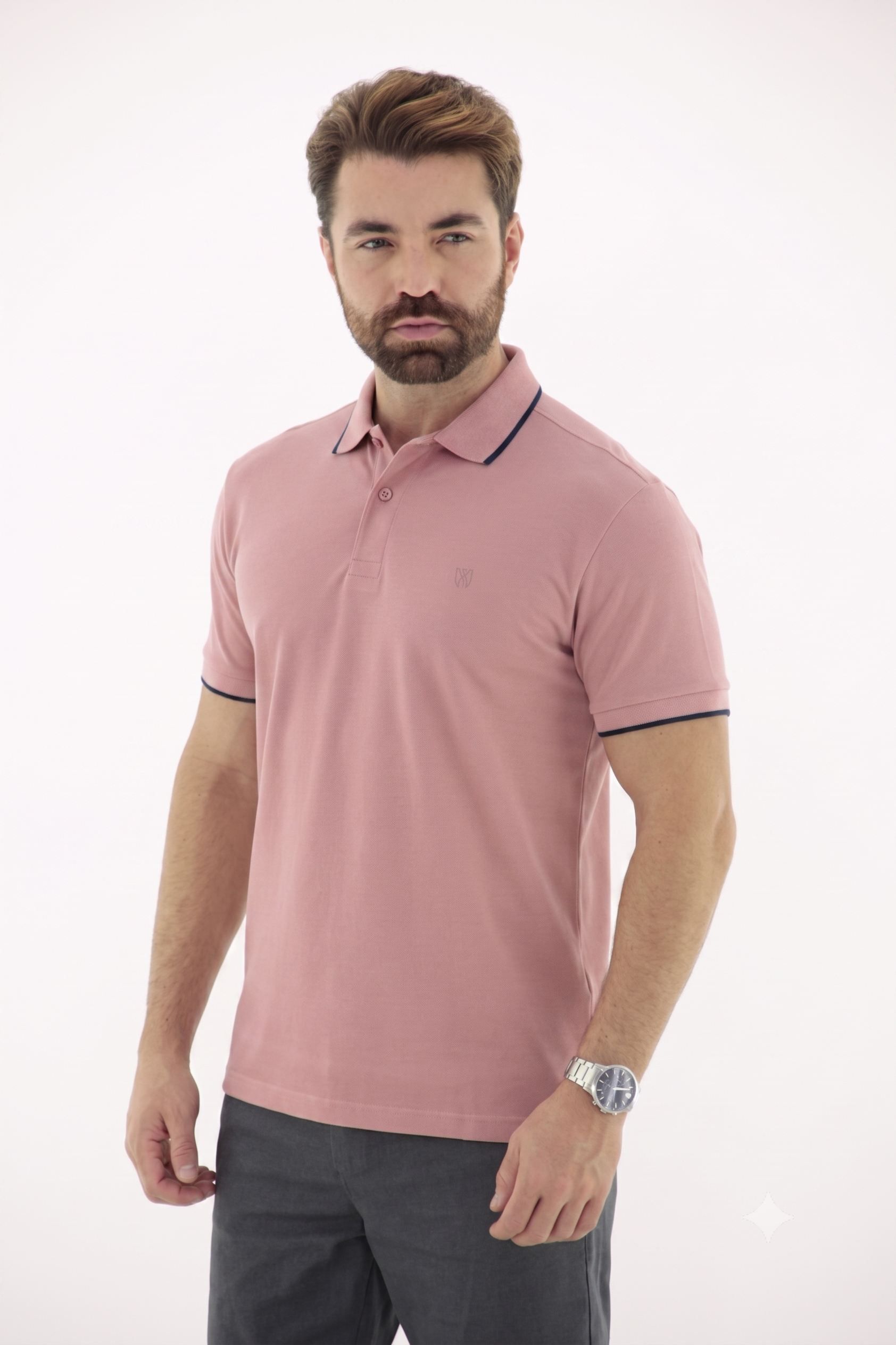 Vista lateral 9 do produto Polo em Piquet com Elastano Básica Masculina