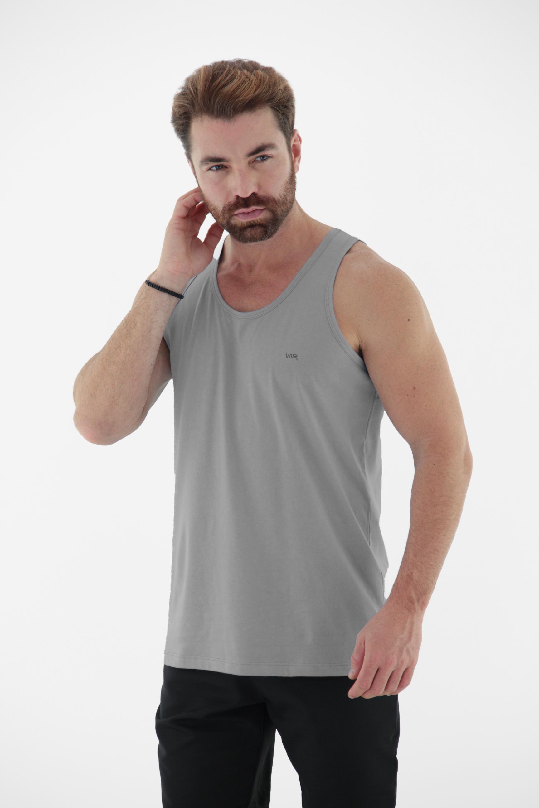 Vista lateral 3 do produto Regata Masculina Básica 100% Algodão